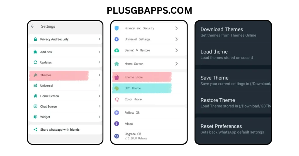 How to Change GB Themes in GB WhatsApp