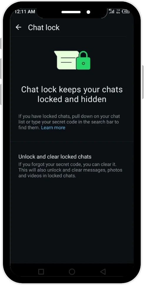 Chat lock