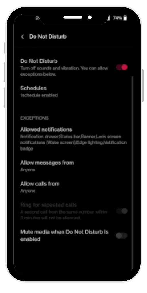 DND mode in GB WhatsApp