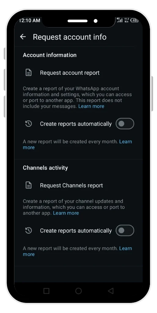 Get account and channel info easily