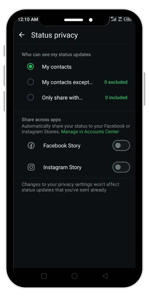 Status Privacy