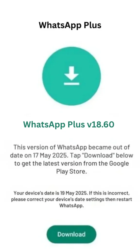 Captura de tela da atualização do WhatsApp Plus