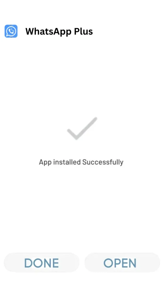 Captura de pantalla de la actualización de WhatsApp Plus