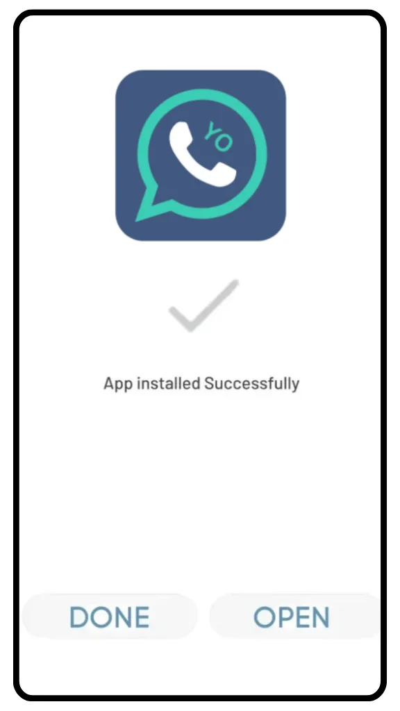 YOWhatsApp update screen shot