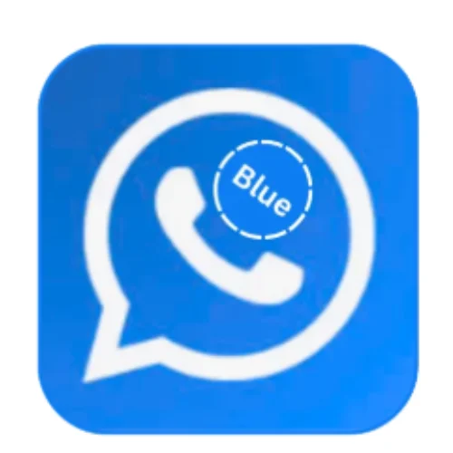 Blue WhatsApp APK official logo